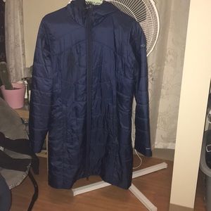 Long Navy Columbia Coat